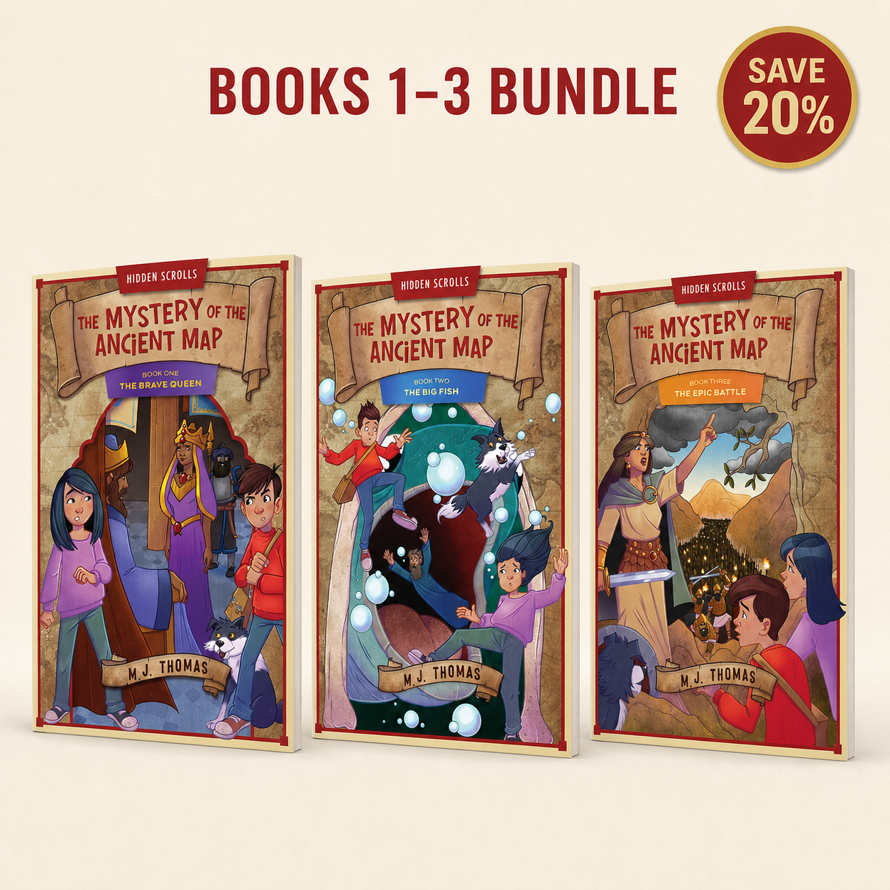 The Mystery of the Ancient Map: Books 1–3 Bundle